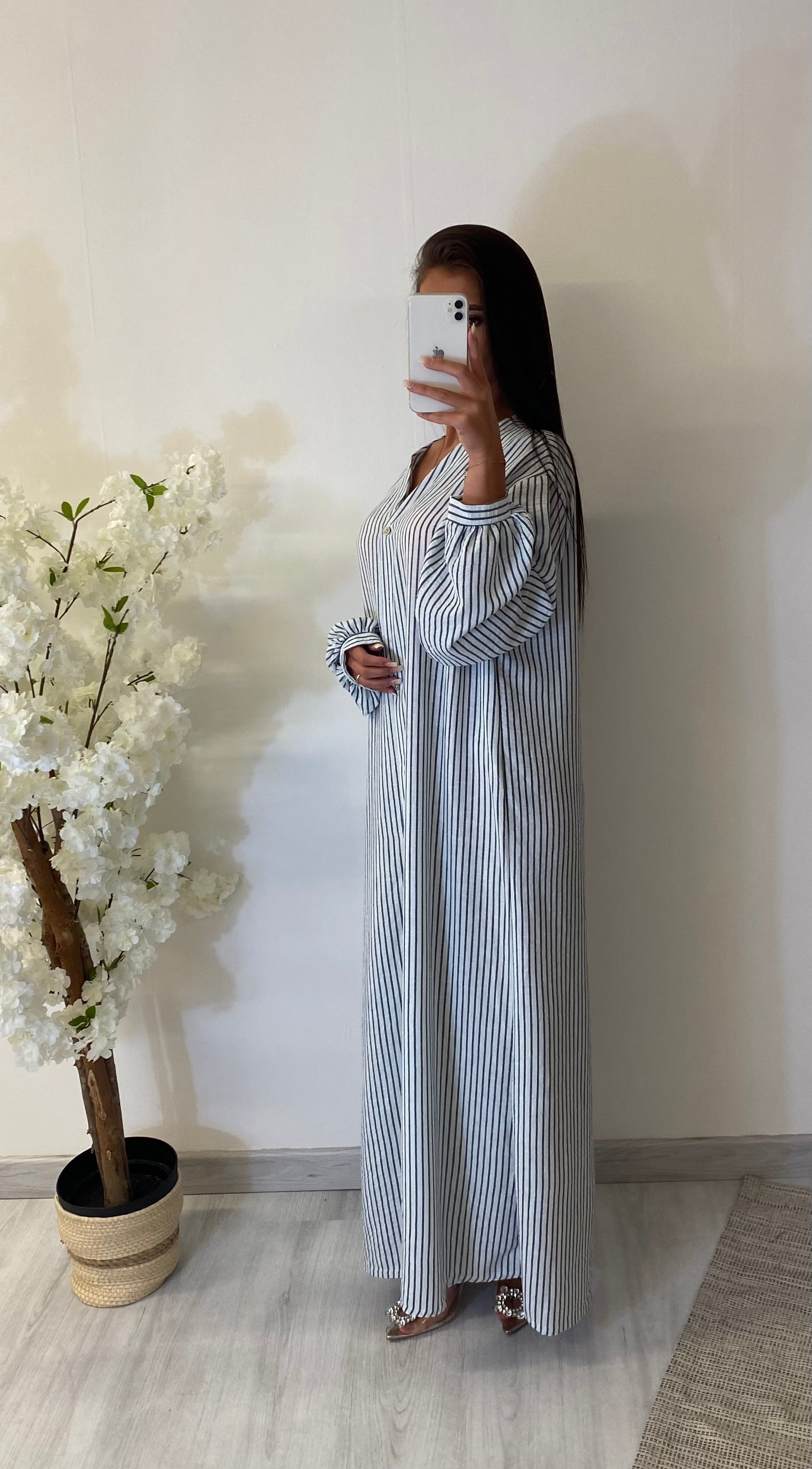 Robe fluide rayures