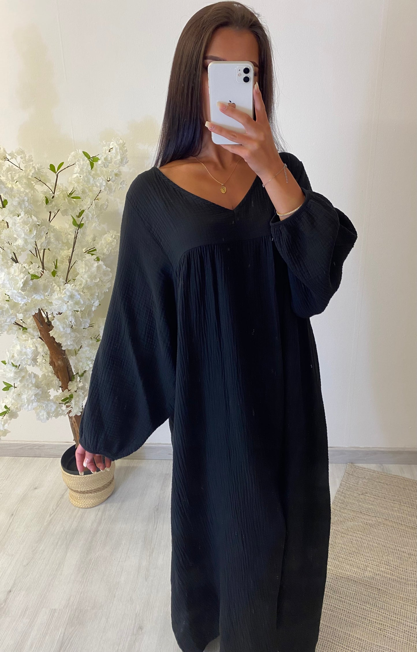 Robe gaz de coton