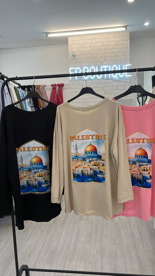 Tee-shirt Palestine long
