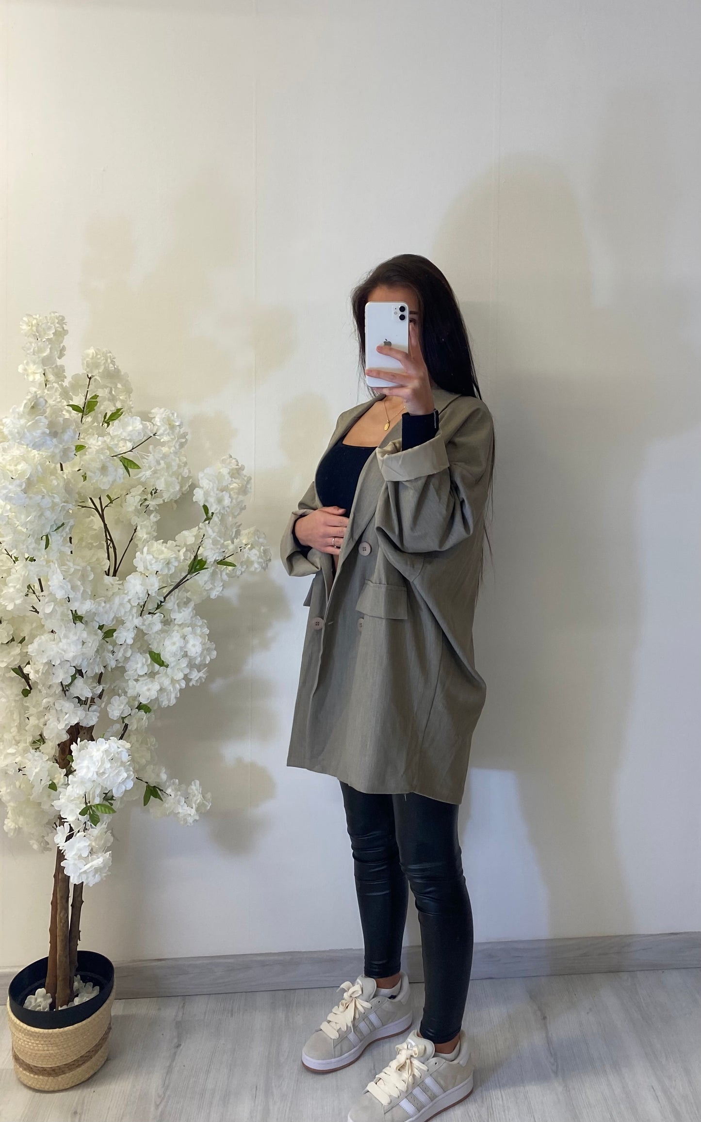 Blazer oversize kaki