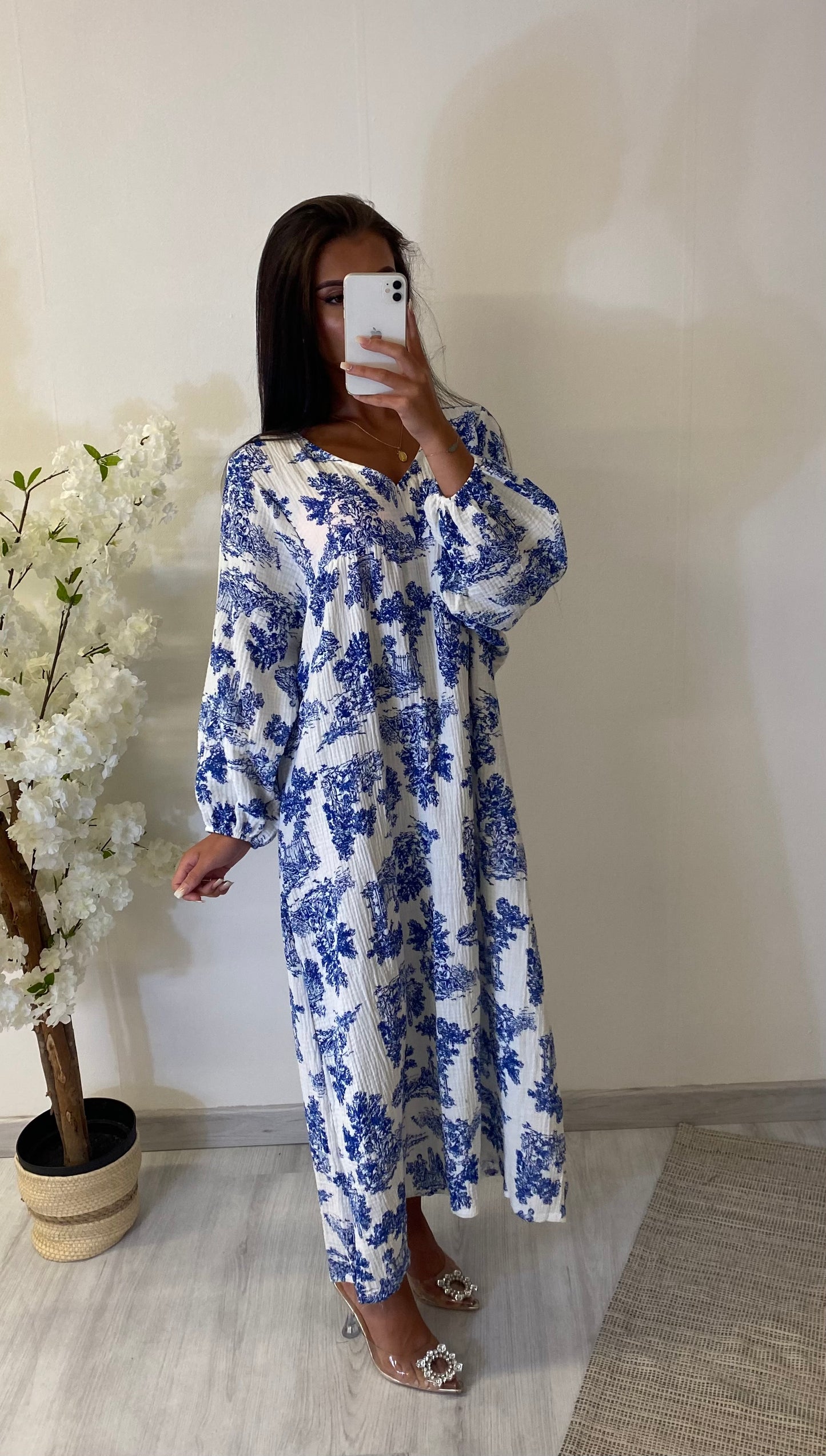 Robe en gaz de coton