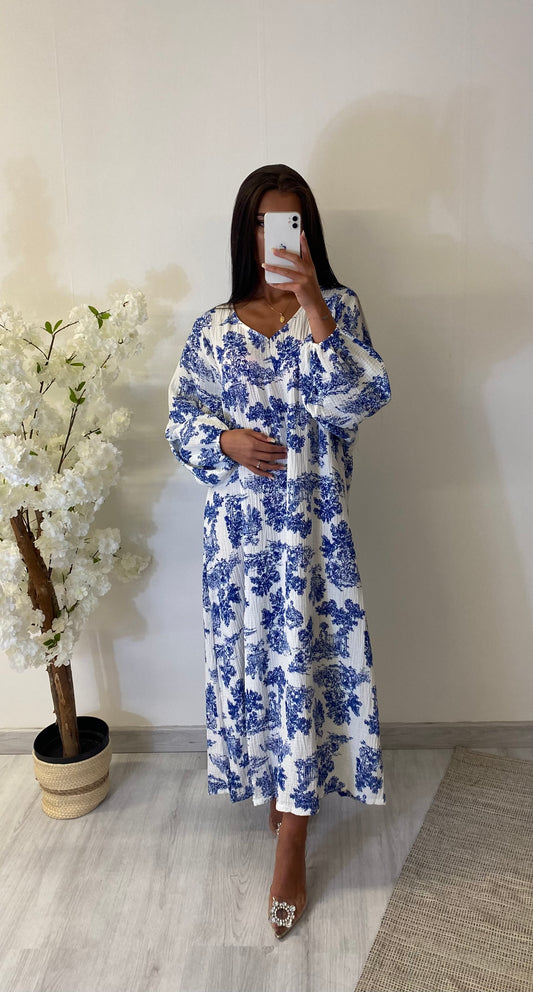 Robe en gaz de coton