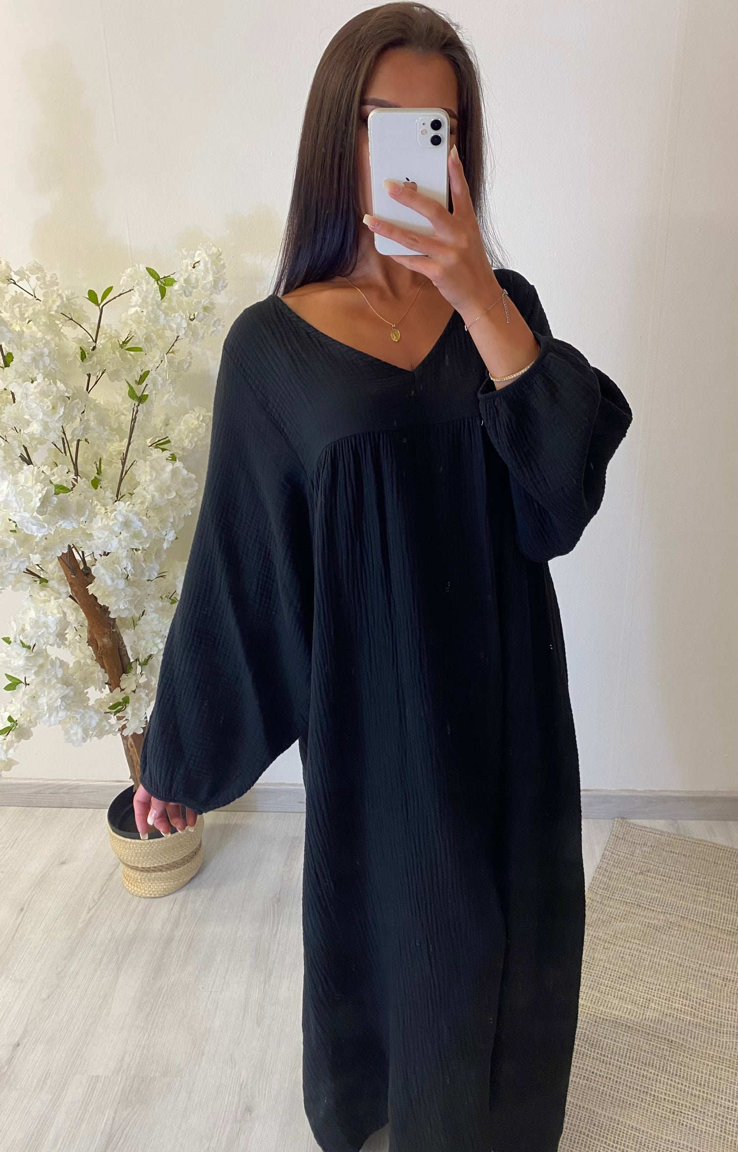 Robe en gaz de coton