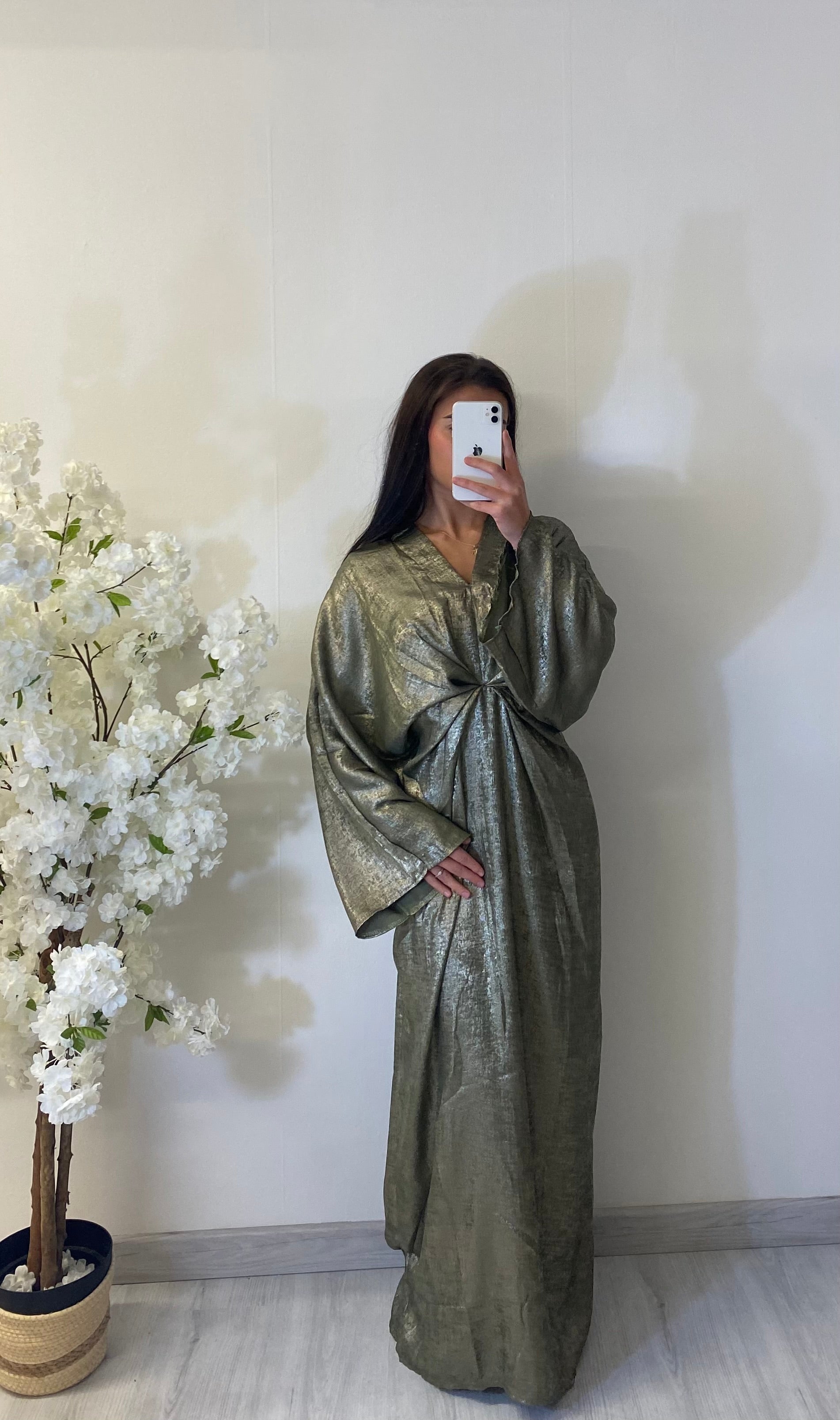 Robe safia kaki