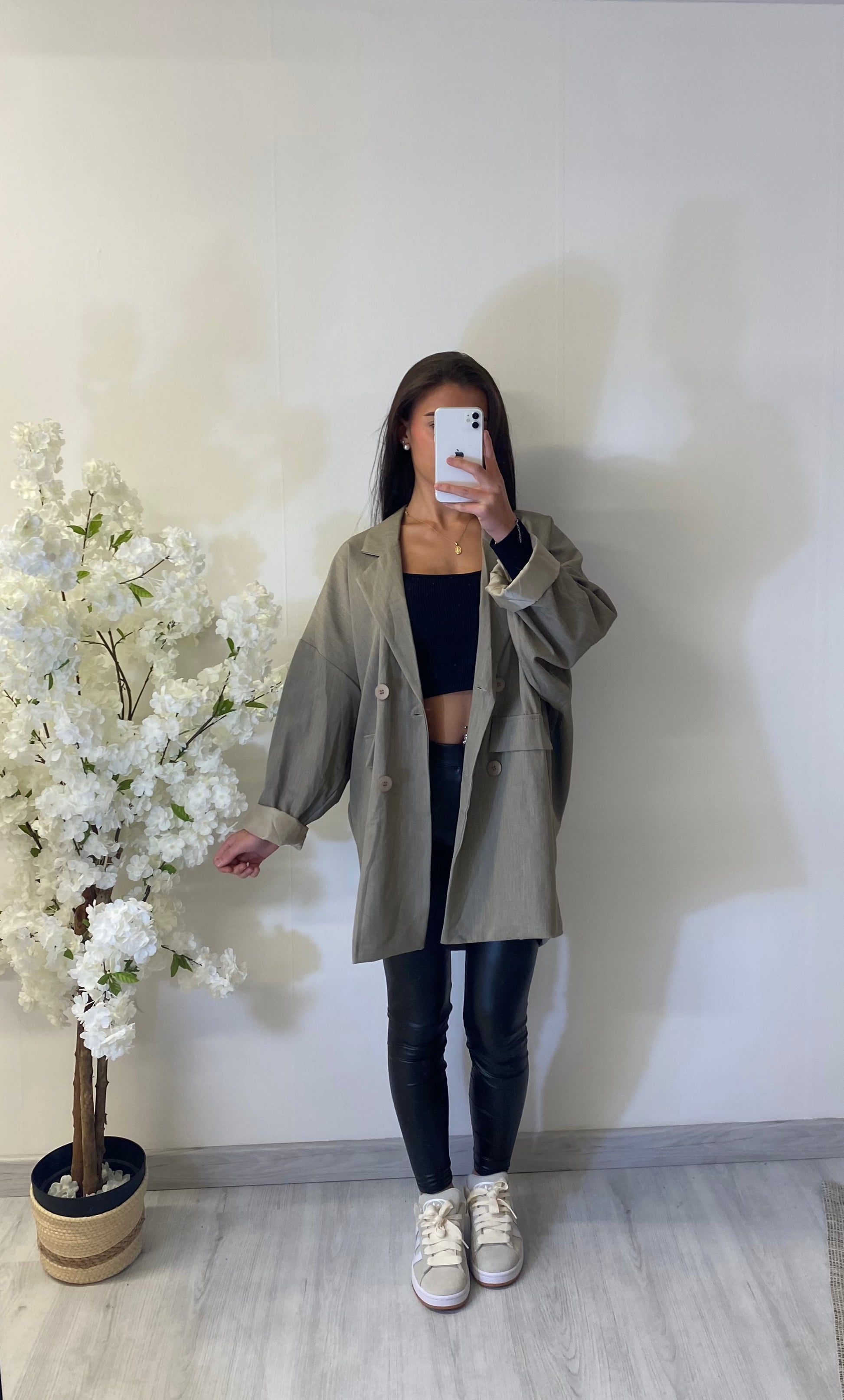 Blazer oversize kaki