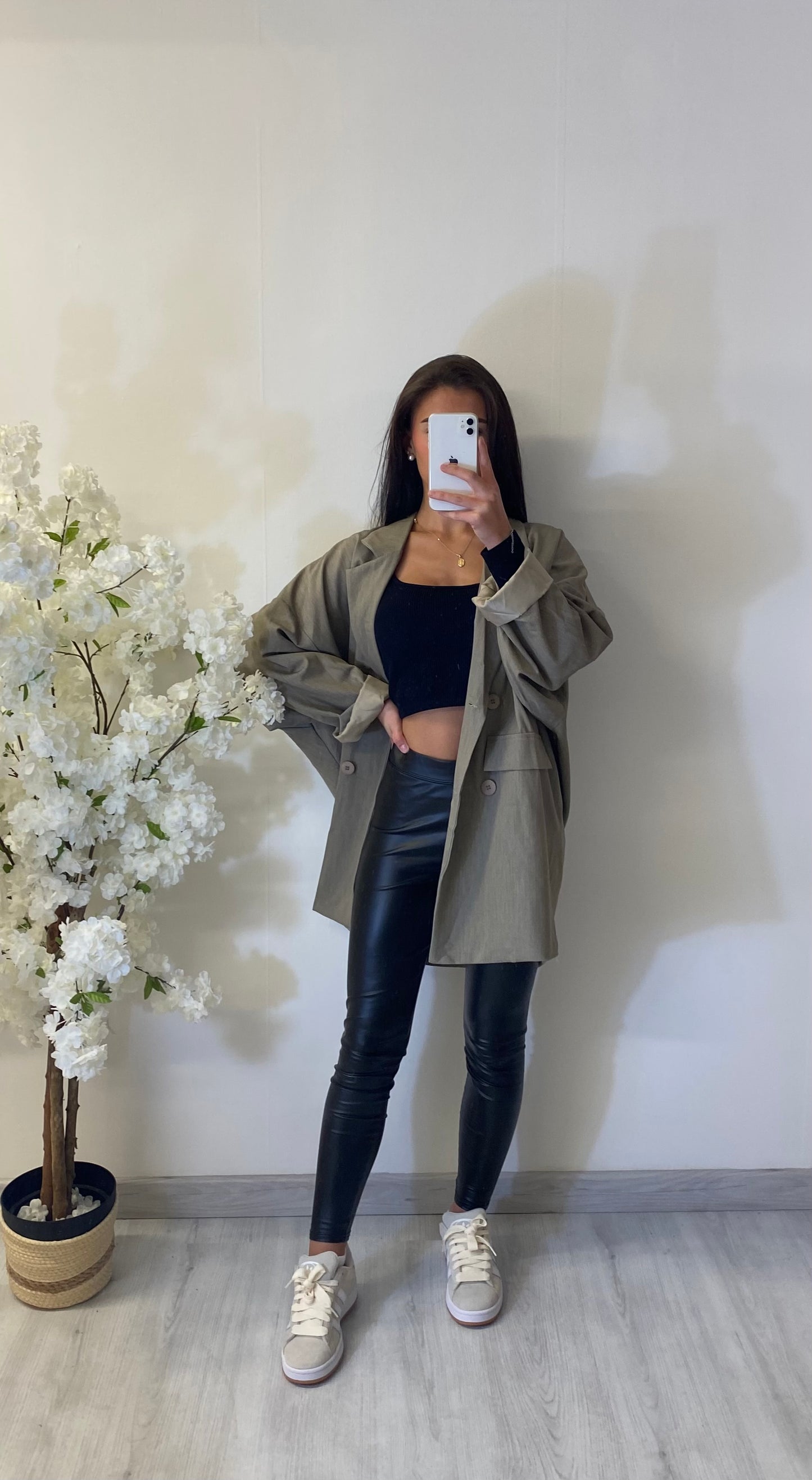 Blazer oversize kaki