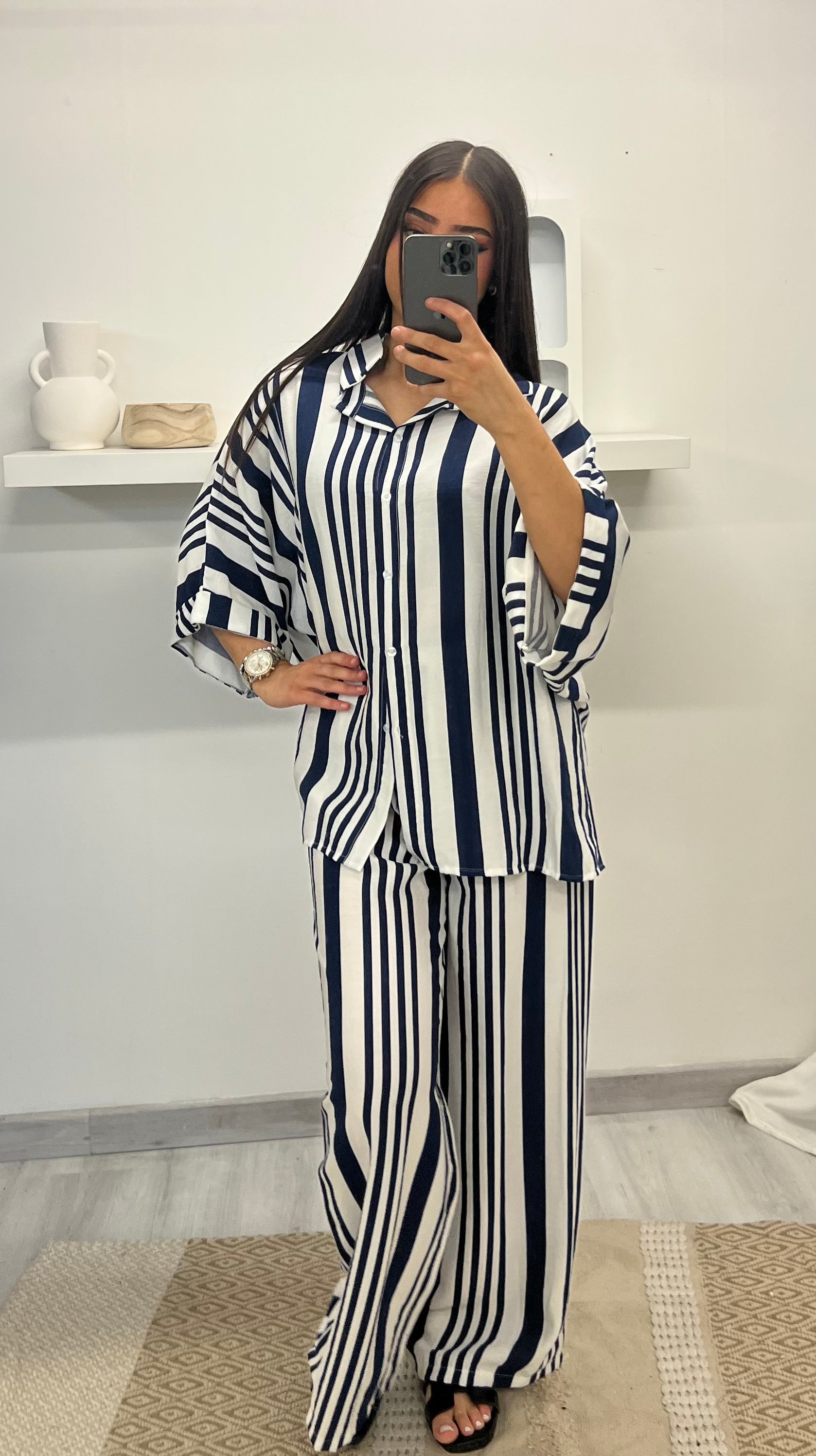 Ensemble à rayures