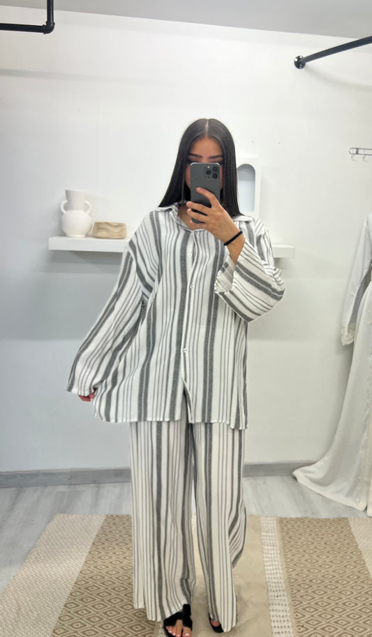 Ensemble à rayures