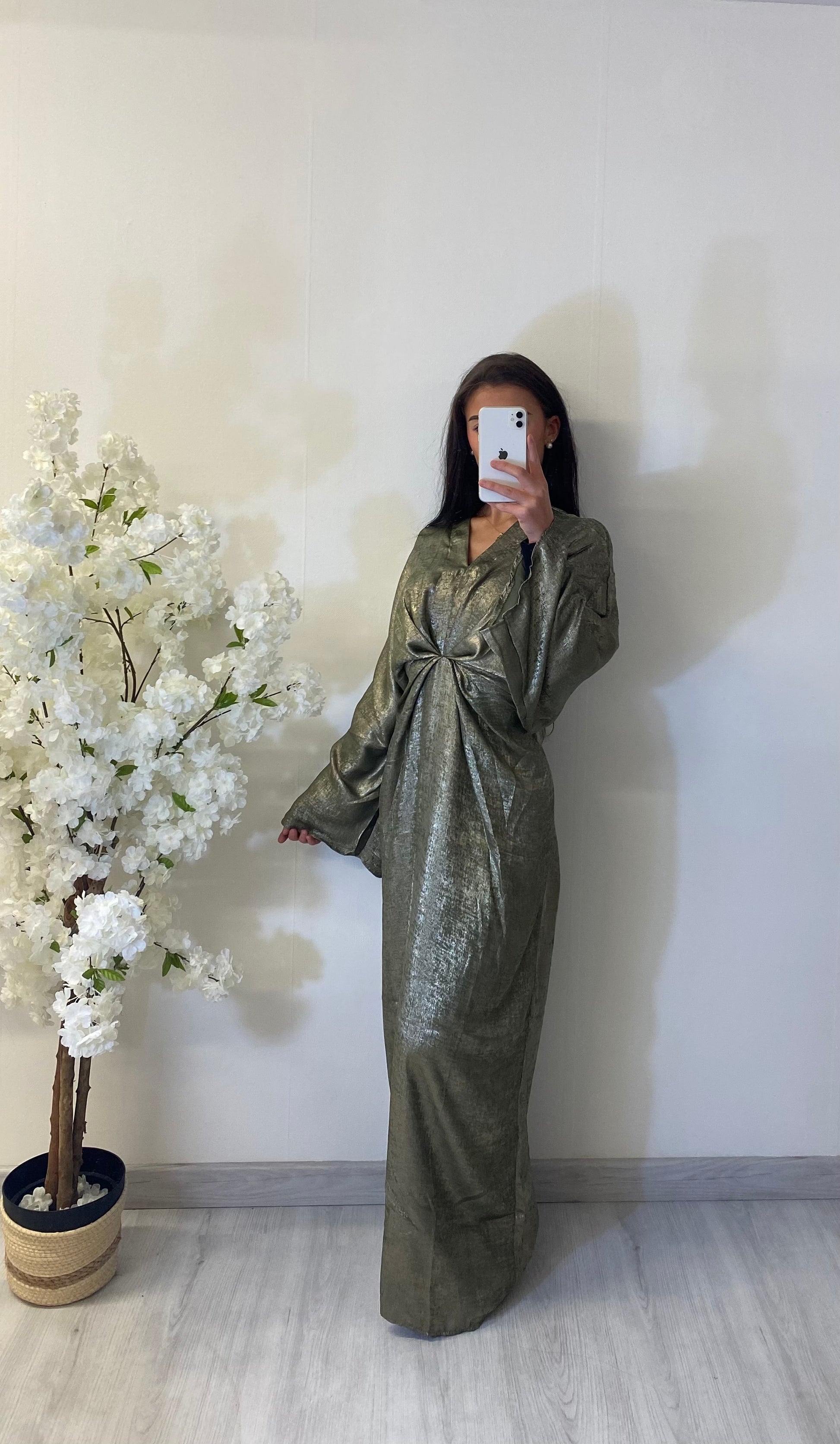 Robe safia kaki