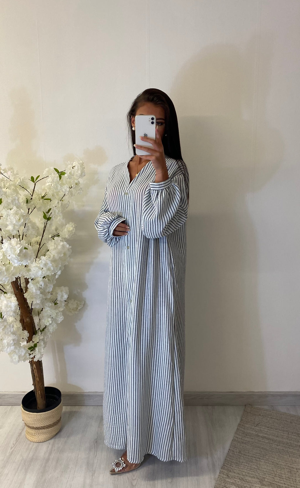 Robe fluide rayures