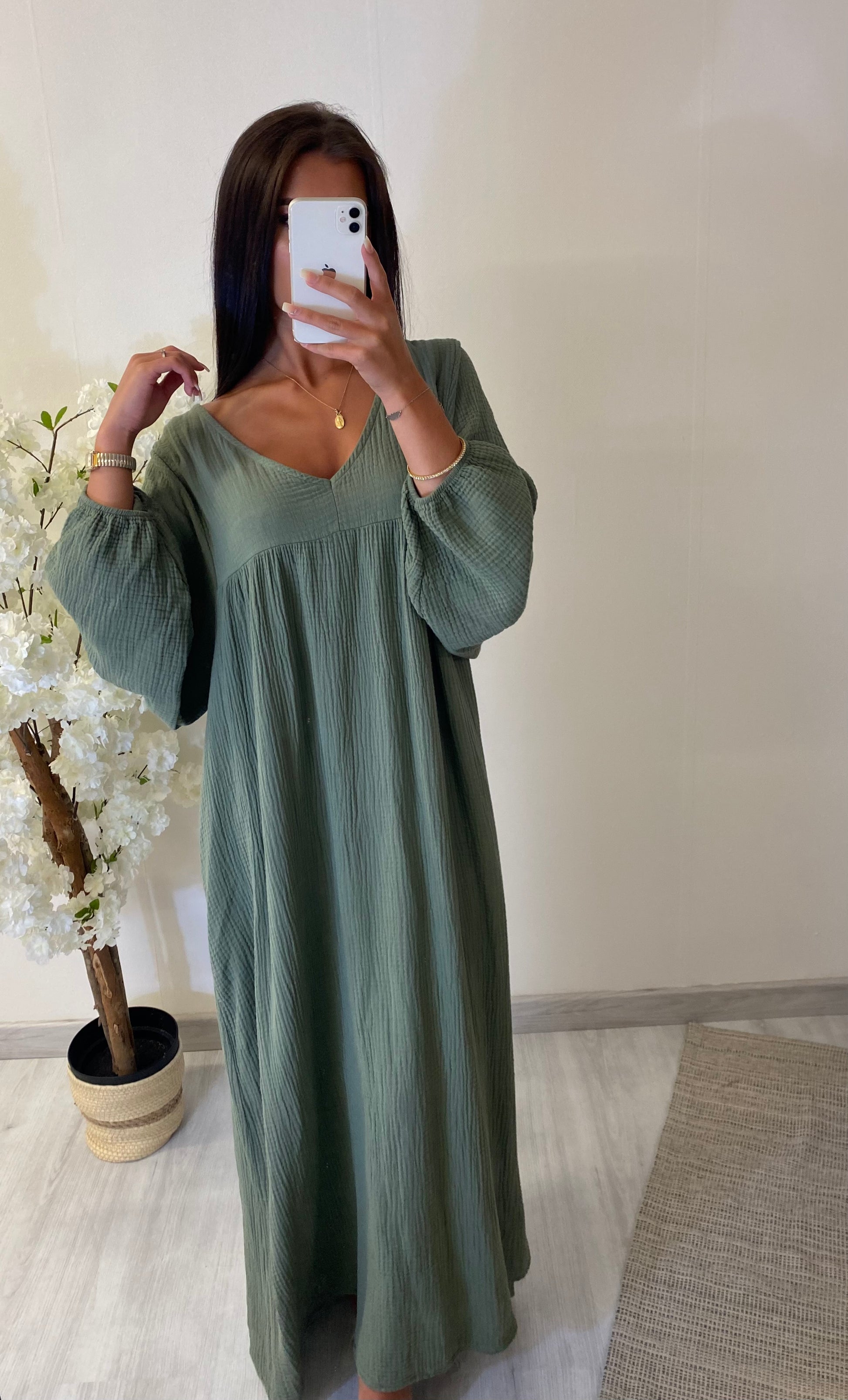 Robe gaz de coton