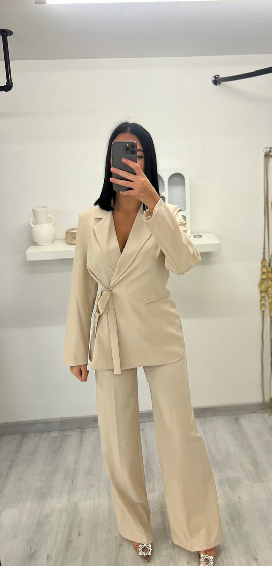 Ensemble blazer beige